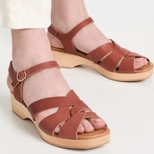 Naguisa Caliza Sandals Brown sz. 39 - brand new!
